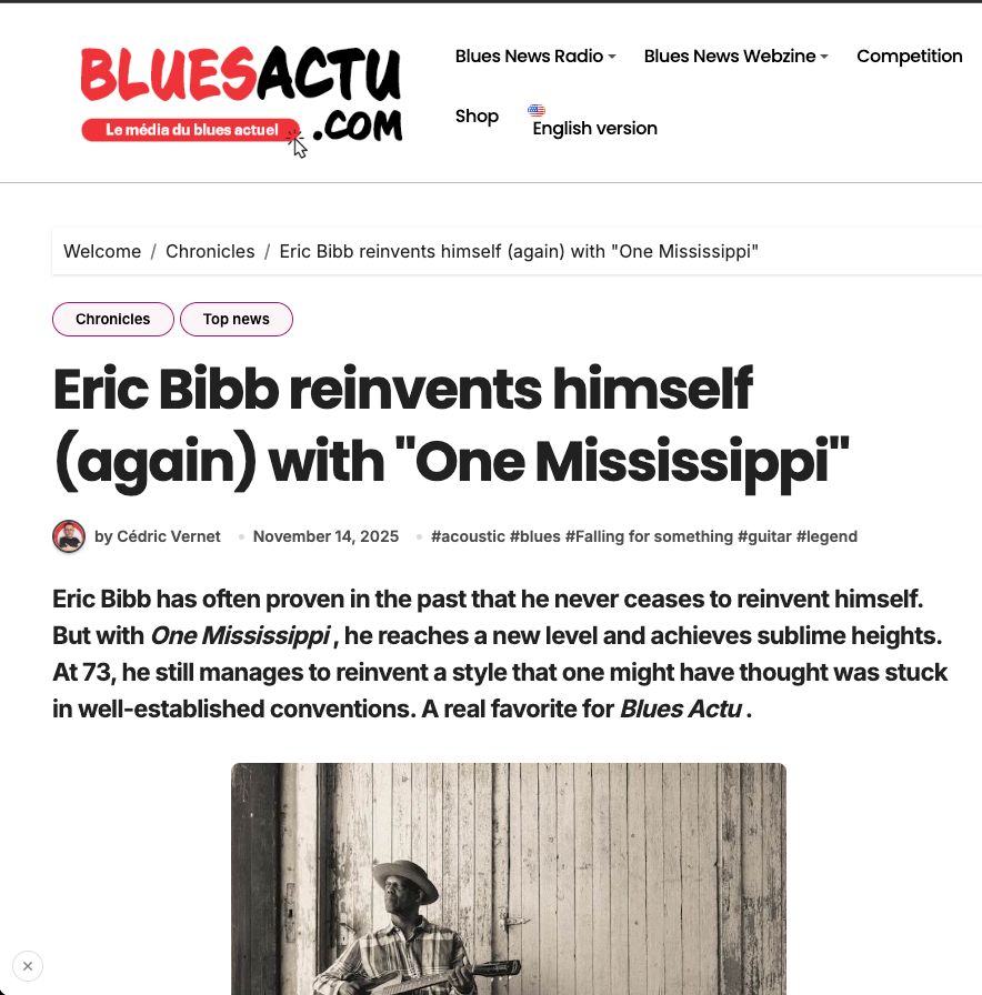 Eric Bibb reinvents himself (again) with One Mississippi